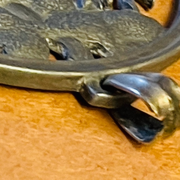 H J Hans Jensen Buck Deer in the Forrest Kunst Pewter Pendant  2.25" - Picture 5 of 5